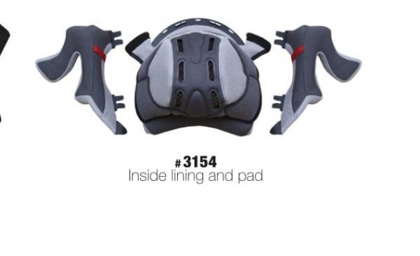 3154INSIDE LINING AND CHEEKPADS FOR HELMET 3150