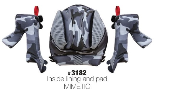 3182-INSIDE LINING AND CHEEKPADS FOR HELMET 3180