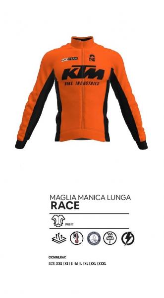 MAGLIA MANICA LUNGA INVERNALE CON TRATTAMENTO DWR