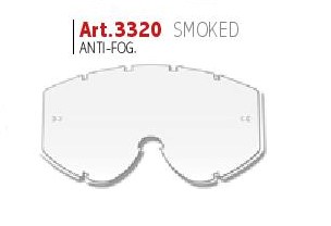 LENS ANTISCRATCH + ANTIFOG -1 mm THICKNESS SMOKED